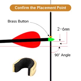 BRBASAP 10Pcs Arrow Nocks Archery String Nocking Points Bow String Stopper Clips for Compound and Recurve Bows Durable Knock Point Stoppers for Precise Shooting and Alignment