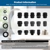 Hibbent 15 Pieces Pull Down Kitchen Faucet Head Adapter Kits