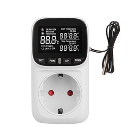 Offgridtec Temperature Controller for Socket with Digigtal Display and External Sensor (50 cm)