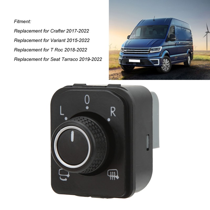 Car Side Door Rearview Mirror Control Switch 3G0959565C Replacement for