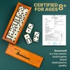 Queensell Jumbo Dominoes Set for Adults and Kids – Domino