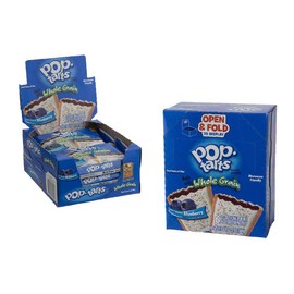 Kelloggs Pop Tarts Whole Grain Blueberry Toaster Pastries, 3.53 Ounce -- 72 per case.