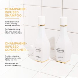 Cuvee Shampoo - Vitamin B Champagne Infused Shampoo to Repair, Strengthen & Enhance Shine - Color Safe Sulfate & Paraben-Free - 10 Fl Oz