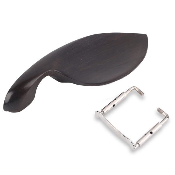 Violin Chin Rest, Ebony Wood Chin Rest Bracket with Clamp