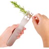 Stainless Steel Leaf Herb Stripper, LooseLeaf Kale, Chard, Collard Greens
