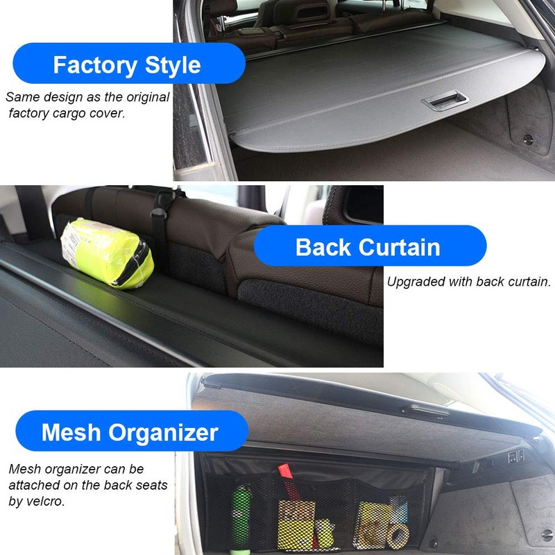 BOPARAUTO Cargo Cover for Hyundai Tucson Accessories 2010 2011-2013 2014