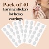 DuraSigns Transparent 40 Earring Support Patch, Lightweight Adhesive Ear Lobe
