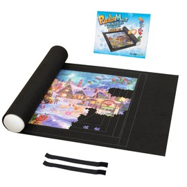 Lavievert 1500 Piece Jigsaw Puzzle Mat Roll Up with Unique Auxiliary Line Design, Portable Puzzle Board for Adults, Non-Slip Puzzle Keeper Storage Saver for Up to 1500 Piece Puzzles