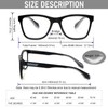 DXYXYO 3 Pack Sport Square Reading Glasses for Women Men,
