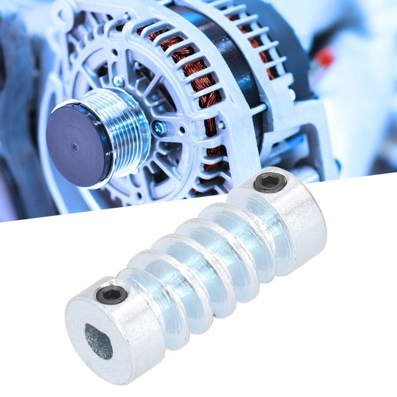 6mm Worm Gear Shaft D Hole Stainless Steel 1.5 Modulus