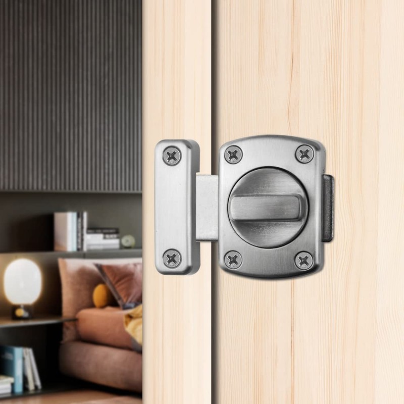 XINMEIWEN 4Pack Rotate Bolt Door Catch Gate Catches Security Door