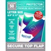 Samsill Sheet Protectors, 8.5x11 Inch Page Protectors for 3 Ring