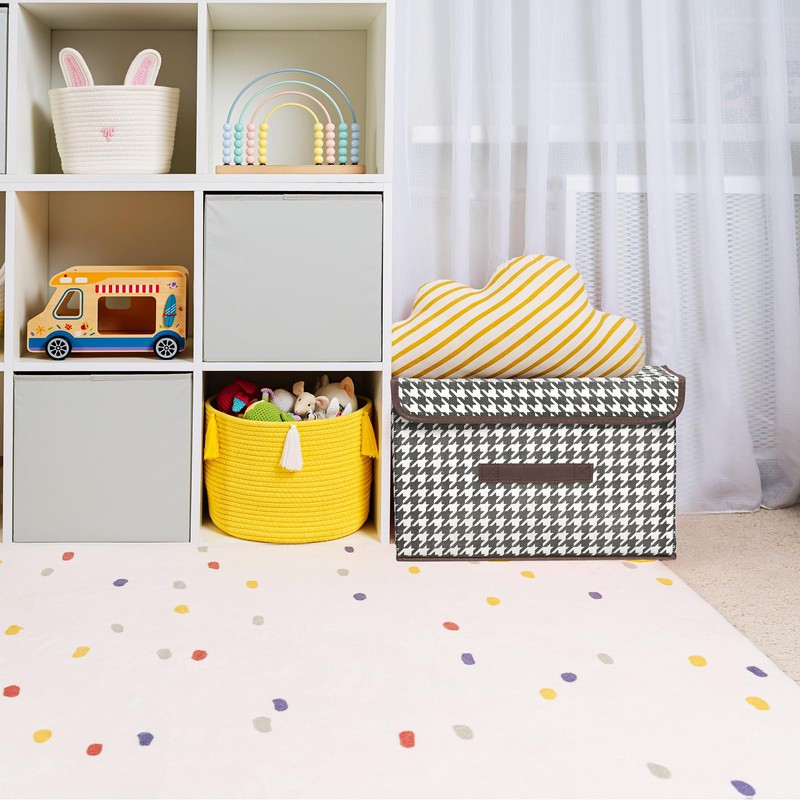 PATIKIL Fabric Collapsible Storage Bin 10.2 x 7.5 x 6.3