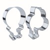 2 Pcs Thanksgiving Turkey Leg Cookie Cutters Set, Chicken Leg