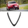 Bumper Grill Trim V Shape Frame Decoration Bright Black Replacement