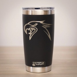 FMSgear HELLHAWK 20oz – Laser Engraved Insulated Tumbler for Jeep Trackhawk Supercharged