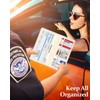 Slohif Car Registration and Insurance Card Holder with Magnetic Shut