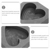 SEWOART Heart-shaped graphite mould, melting mould for gold, silver, copper,