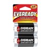 Eveready Super Heavy Duty C Zinc Carbon Batteries 2 pk