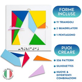 Stomachion The Game of Archimedes Logic Game Wooden Puzzle Wooden Game