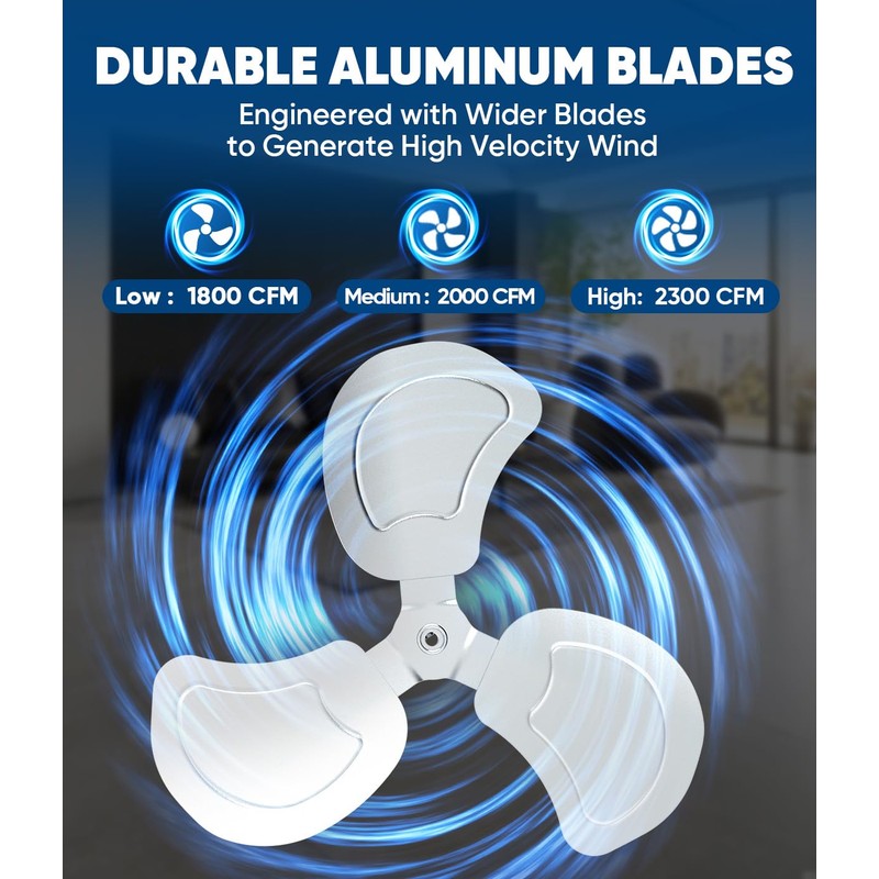 KEN BROWN 14 Inch High Velocity Metal Floor Fan 3-Speed