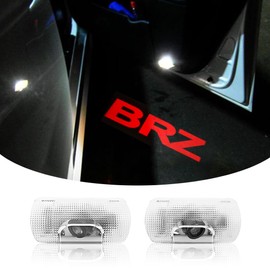 uunonaha 2 pcs Non-Fading LED Car Door Logo Lights Courtesy Projector Laser Welcome Light Ghost Shadow Puddle lamp Compatible for BRZ Accessories… (BRZ-RED, ZD6 2012-2020)