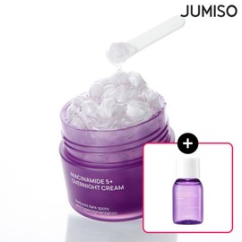 Jumiso 주미소 나이아신아마이드 5 플러스 오버나이트 크림 50ml / 트라넥삼산 잡티 토닝 크림 (+나이아신 토너 20 Jumiso Niacinamide 5 Plus Overnight Cream 50ml / Tranexamic Acid Spot Toning Cream (+ Niacin Toner 20)