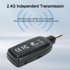 2.4G Dual Wireless Microphone Headset, UHF Wireless Headset Mic and
