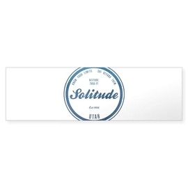 CafePress Solitude Ski Resort Utah Bumper Sticker Sticker (Bumper 50 pk)