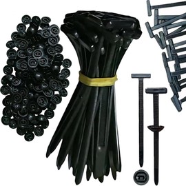 50Pcs Nylon Universal Cable Tie Buckle, 2025 New Heavy Duty Self-Locking Zip Ties Holder with Pin & Button Design for Car, Multipurpose Plastic Cable Ties Tool for Car Daily Repair Quick Fix