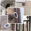 WOONEKY Exhaust Fan Cover Stainless Steel Rain Hat Round Air