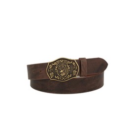 MGM Unisex Costume Belt with Deer Belt, Brown-brass