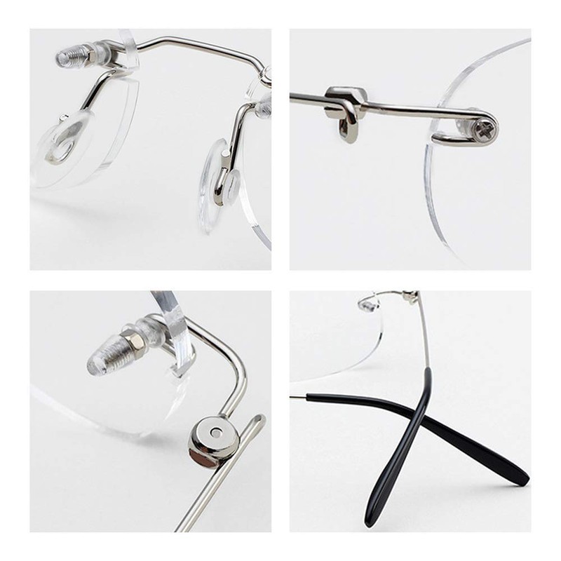 Viseng 3 Pairs Unisex Super Lightweight Rimless Quality Readers Ultra