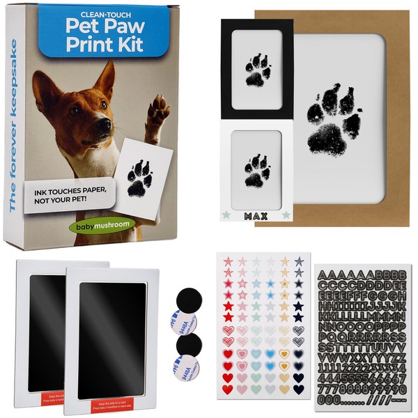 Baby Mushroom Pet Paw Ink Print Kit | Personalized Gift