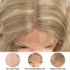 Style Icon 30" Long Water Wave Curly Middle Part Synthetic