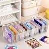 TFLPUO Pack of 2 Index Card Box, Transparent Card Box,