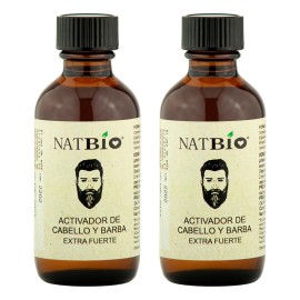 Crecimiento De Cabello Y Barba Abundante Natbio 2 Tónicos