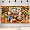 HOMETITUTE Fall Thanksgiving Party Decorations Banner Autumn Maple Leaves Pumpkins