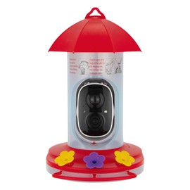 Smart Bird Feeder with Camera, AI Identify Bird Species, Solar-Powered Hummingbird Feeder, 1080P Bird Watching Camera with Auto Capture Video, Smart Feeders for Outdoors Hangin