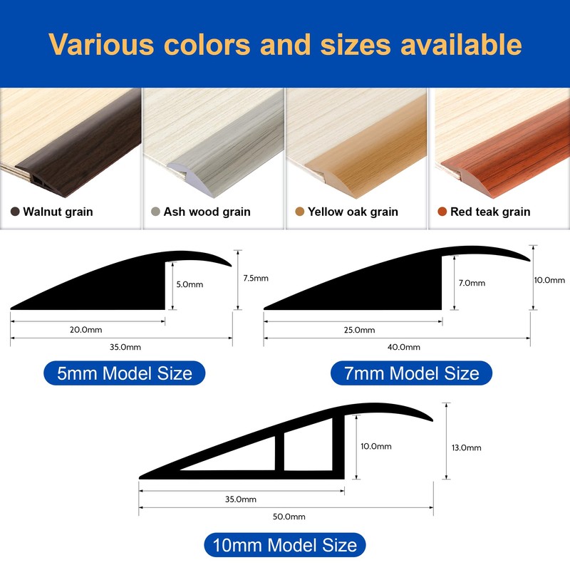 BNELL Floor Transition Strip Self Adhesive-PVC Carpet & Floor Edging