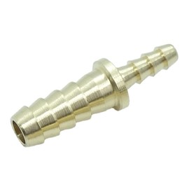 CDQBWKJGFJ 1 Pcs Brass Hose Barb Reducer Fitting,1/4" to 1/8" Barb Hose ID, Reducing Hose Barb Splicer Tubing Hose Adapter/Coupler,for Water/Fuel/Air