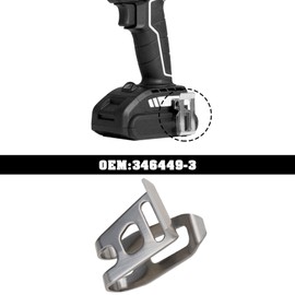 2pcs Electric Drill Belt Hook Clips with Screws 346449-3 Compatible with Makita XFD01 XFD07D DTD144 DTD144Z 12V 18V Cordless Drill Impact Driver Belt Clip