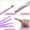 TIKA 7-Piece UV Gel Nail Art Brush Set, Flower Painting