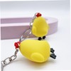 Healeved 10 pcs Mini Yellow Chick Keychain Cute Cartoon Keychains