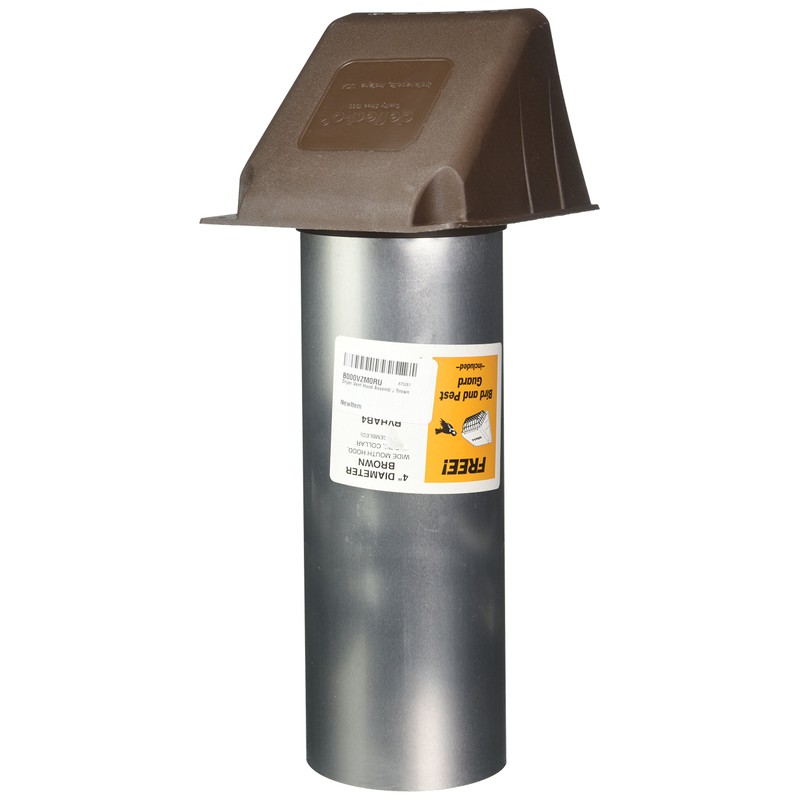 Dryer Vent Hood Assembly Brown