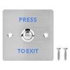 Stainless Steel Door Switch Door Exit Access Push Button Release