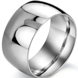 Jude Jewelers 12mm Stainless Steel Plain Wedding Band Ring (8)