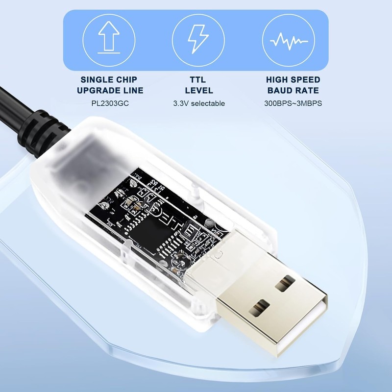 DTECH USB to TTL Adapter 3.3 V 4 Pin Prolific