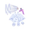 Bride with Veil and Bouquet Teddy Bear Outfit (8")