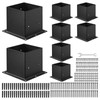 VEVOR 4x4 Post Base 8 Pcs, Inner Size 3.6x3.6 inch